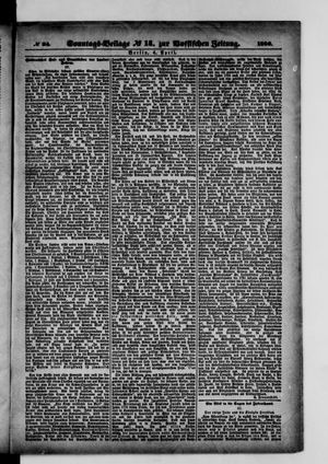 Königlich privilegirte Berlinische Zeitung von Staats- und gelehrten Sachen on Apr 4, 1880