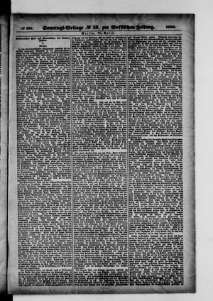 Königlich privilegirte Berlinische Zeitung von Staats- und gelehrten Sachen on Apr 11, 1880