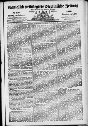 Königlich privilegirte Berlinische Zeitung von Staats- und gelehrten Sachen vom 08.05.1880