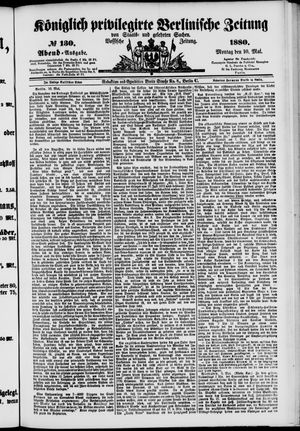 Königlich privilegirte Berlinische Zeitung von Staats- und gelehrten Sachen vom 10.05.1880