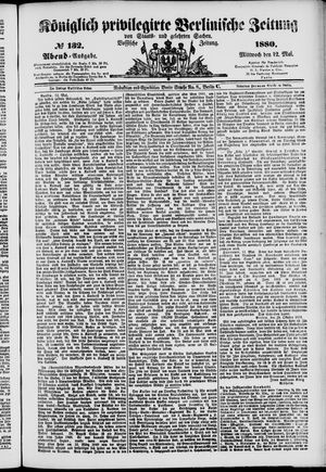 Königlich privilegirte Berlinische Zeitung von Staats- und gelehrten Sachen vom 12.05.1880