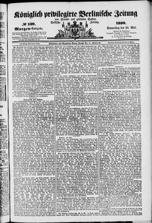 Königlich privilegirte Berlinische Zeitung von Staats- und gelehrten Sachen vom 20.05.1880