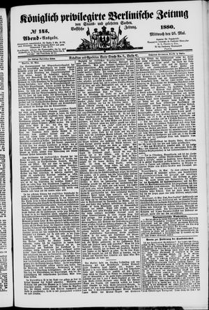 Königlich privilegirte Berlinische Zeitung von Staats- und gelehrten Sachen on May 26, 1880