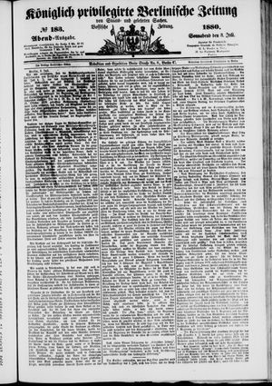 Königlich privilegirte Berlinische Zeitung von Staats- und gelehrten Sachen vom 03.07.1880