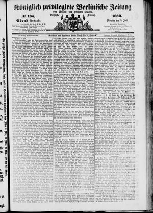 Königlich privilegirte Berlinische Zeitung von Staats- und gelehrten Sachen on Jul 5, 1880