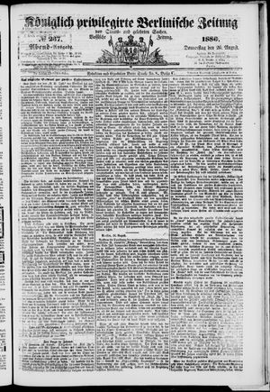Königlich privilegirte Berlinische Zeitung von Staats- und gelehrten Sachen vom 26.08.1880