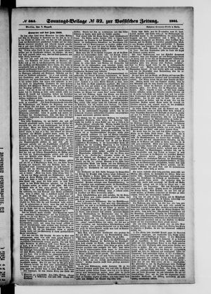 Königlich privilegirte Berlinische Zeitung von Staats- und gelehrten Sachen vom 07.08.1881
