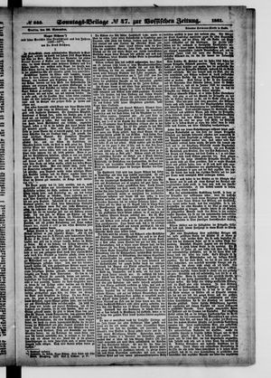 Königlich privilegirte Berlinische Zeitung von Staats- und gelehrten Sachen vom 20.11.1881