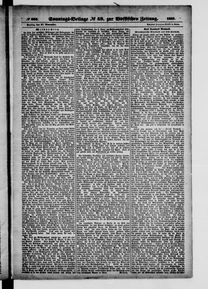 Königlich privilegirte Berlinische Zeitung von Staats- und gelehrten Sachen vom 27.11.1881
