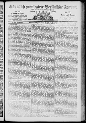 Königlich privilegirte Berlinische Zeitung von Staats- und gelehrten Sachen on Jan 6, 1882