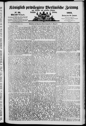 Königlich privilegirte Berlinische Zeitung von Staats- und gelehrten Sachen vom 20.01.1882