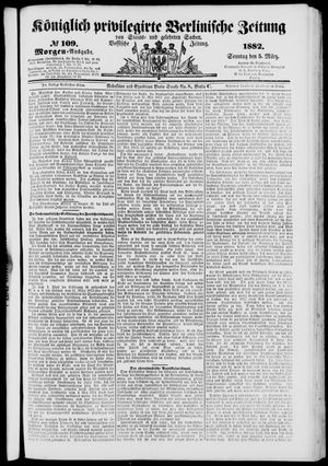 Königlich privilegirte Berlinische Zeitung von Staats- und gelehrten Sachen on Mar 5, 1882