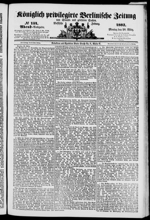 Königlich privilegirte Berlinische Zeitung von Staats- und gelehrten Sachen on Mar 20, 1882