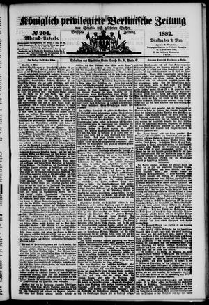 Königlich privilegirte Berlinische Zeitung von Staats- und gelehrten Sachen on May 2, 1882