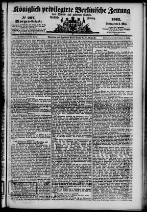 Königlich privilegirte Berlinische Zeitung von Staats- und gelehrten Sachen on May 5, 1882