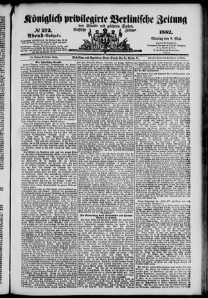 Königlich privilegirte Berlinische Zeitung von Staats- und gelehrten Sachen on May 8, 1882