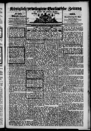 Königlich privilegirte Berlinische Zeitung von Staats- und gelehrten Sachen vom 27.05.1882