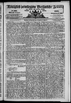 Königlich privilegirte Berlinische Zeitung von Staats- und gelehrten Sachen on May 31, 1882