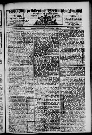 Königlich privilegirte Berlinische Zeitung von Staats- und gelehrten Sachen vom 03.06.1882