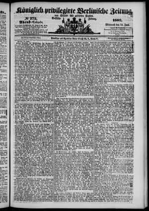 Königlich privilegirte Berlinische Zeitung von Staats- und gelehrten Sachen on Jun 14, 1882