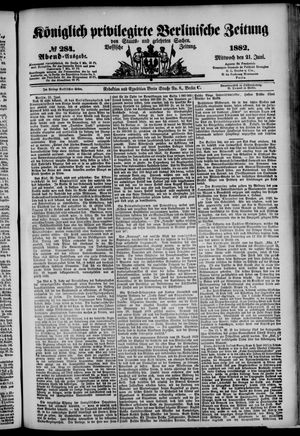 Königlich privilegirte Berlinische Zeitung von Staats- und gelehrten Sachen on Jun 21, 1882