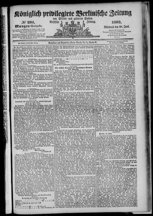 Königlich privilegirte Berlinische Zeitung von Staats- und gelehrten Sachen on Jun 28, 1882