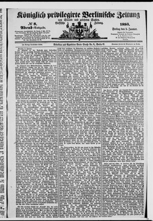 Königlich privilegirte Berlinische Zeitung von Staats- und gelehrten Sachen on Jan 5, 1883