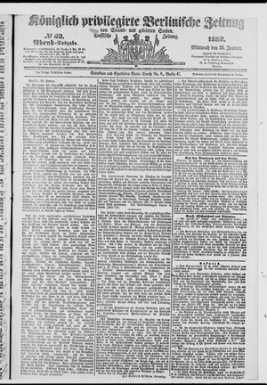Königlich privilegirte Berlinische Zeitung von Staats- und gelehrten Sachen on Jan 31, 1883