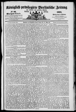 Königlich privilegirte Berlinische Zeitung von Staats- und gelehrten Sachen vom 02.02.1883