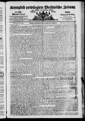 Königlich privilegirte Berlinische Zeitung von Staats- und gelehrten Sachen on Mar 13, 1883