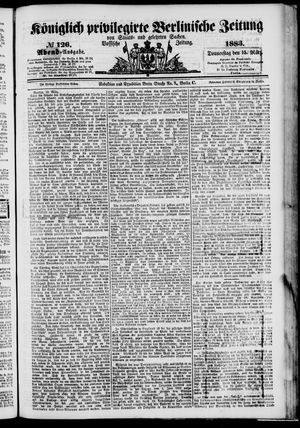 Königlich privilegirte Berlinische Zeitung von Staats- und gelehrten Sachen vom 15.03.1883