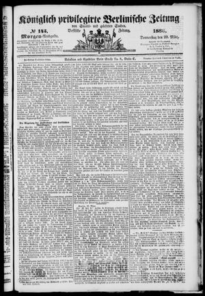 Königlich privilegirte Berlinische Zeitung von Staats- und gelehrten Sachen vom 29.03.1883