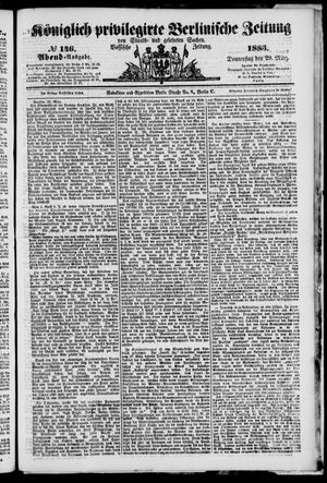 Königlich privilegirte Berlinische Zeitung von Staats- und gelehrten Sachen vom 29.03.1883