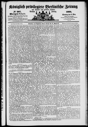 Königlich privilegirte Berlinische Zeitung von Staats- und gelehrten Sachen vom 06.05.1883