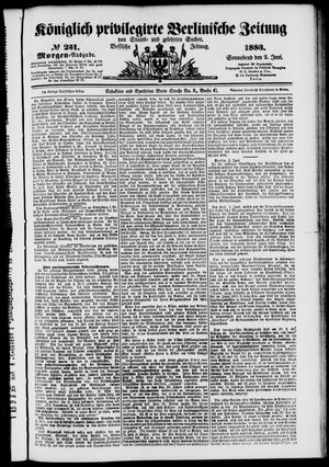 Königlich privilegirte Berlinische Zeitung von Staats- und gelehrten Sachen on Jun 2, 1883