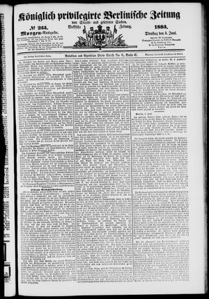 Königlich privilegirte Berlinische Zeitung von Staats- und gelehrten Sachen vom 05.06.1883