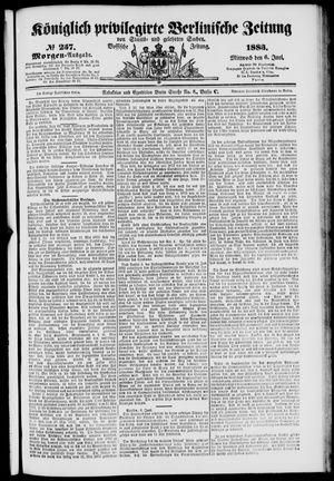 Königlich privilegirte Berlinische Zeitung von Staats- und gelehrten Sachen on Jun 6, 1883
