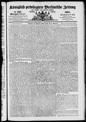 Königlich privilegirte Berlinische Zeitung von Staats- und gelehrten Sachen vom 09.06.1883