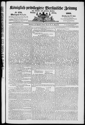 Königlich privilegirte Berlinische Zeitung von Staats- und gelehrten Sachen vom 19.06.1883