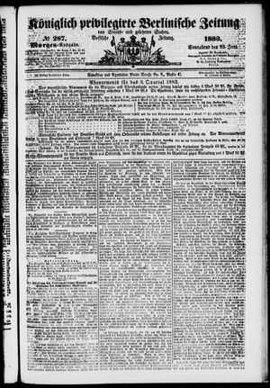 Königlich privilegirte Berlinische Zeitung von Staats- und gelehrten Sachen on Jun 23, 1883