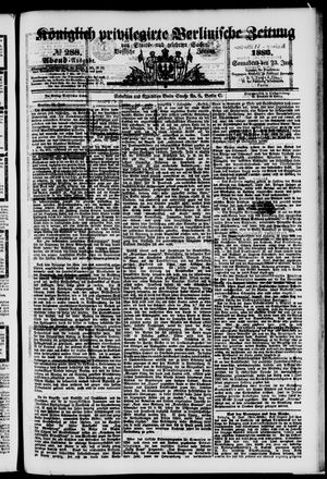 Königlich privilegirte Berlinische Zeitung von Staats- und gelehrten Sachen on Jun 23, 1883