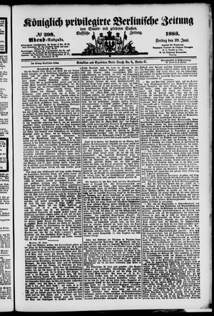 Königlich privilegirte Berlinische Zeitung von Staats- und gelehrten Sachen on Jun 29, 1883