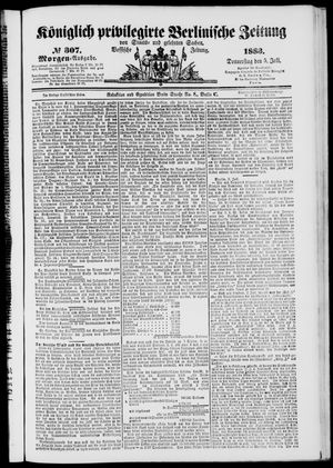 Königlich privilegirte Berlinische Zeitung von Staats- und gelehrten Sachen vom 05.07.1883