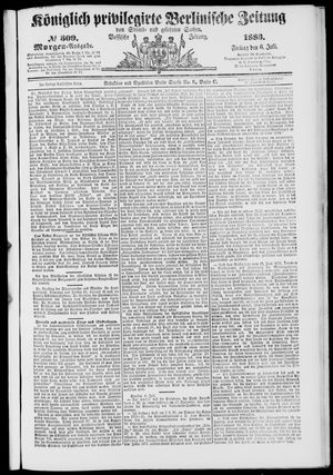 Königlich privilegirte Berlinische Zeitung von Staats- und gelehrten Sachen vom 06.07.1883