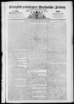 Königlich privilegirte Berlinische Zeitung von Staats- und gelehrten Sachen on Jul 8, 1883