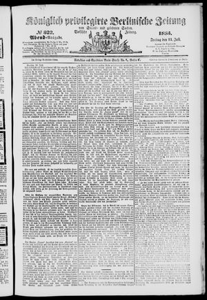 Königlich privilegirte Berlinische Zeitung von Staats- und gelehrten Sachen vom 13.07.1883