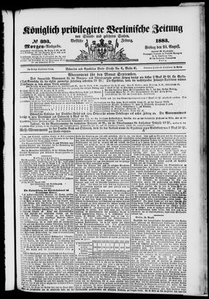 Königlich privilegirte Berlinische Zeitung von Staats- und gelehrten Sachen vom 24.08.1883