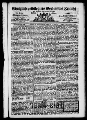 Königlich privilegirte Berlinische Zeitung von Staats- und gelehrten Sachen vom 08.09.1883