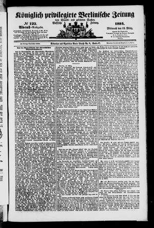 Königlich privilegirte Berlinische Zeitung von Staats- und gelehrten Sachen vom 12.03.1884