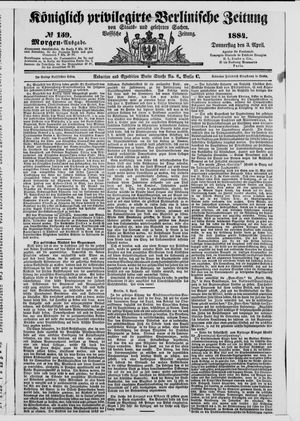 Königlich privilegirte Berlinische Zeitung von Staats- und gelehrten Sachen vom 03.04.1884